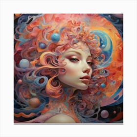 'Cosmic Woman' Art print Canvas Print