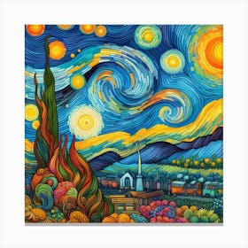 Van Gogh style, Harmony 2 Canvas Print