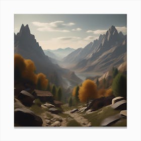 Mountain Landscape 18 Canvas Print