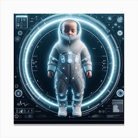 Space Baby 3 Canvas Print