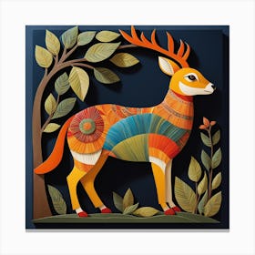 Deer, simple, good looking, creative wall art Canvas Print