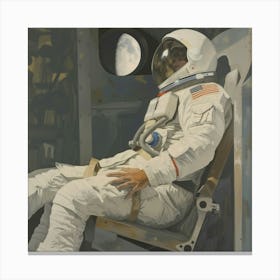 Astronaut In Space 2 Canvas Print