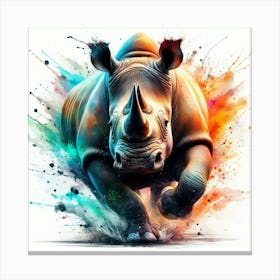 Rhino 6 Canvas Print