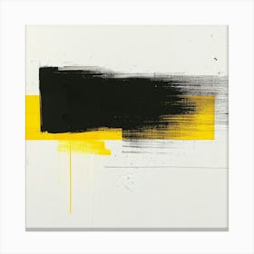 'Black And Yellow' Canvas Print