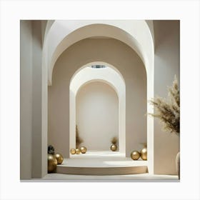 Arched Hallway 15 Canvas Print