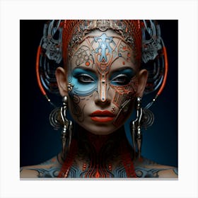 Futuristic Woman 14 Canvas Print