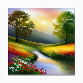 Landscape Painting 203 Canvas Print