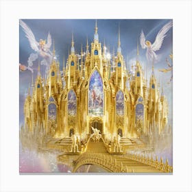 Angels In The Sky 6 Canvas Print