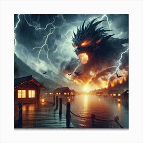 Storm Demon Canvas Print