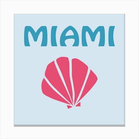 Miami Bold Illustration Canvas Print