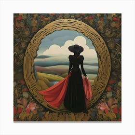 'The Woman In Black' Canvas Print