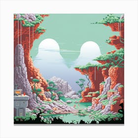 Pixel Art Canvas Print