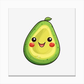 Avocado Kawaii Canvas Print