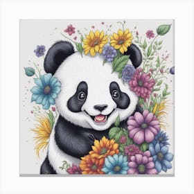 Cute Panda luck Canvas Print