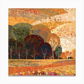Autumn Landscape Vincent Van Gogh Canvas Print
