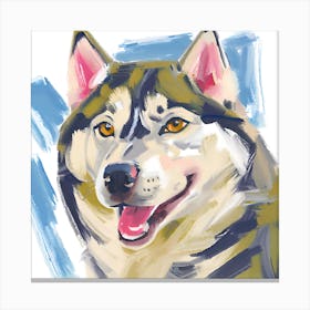 Siberian Husky 04 Canvas Print