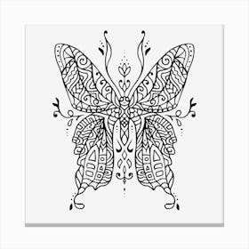 Butterfly Mandala 08 Canvas Print