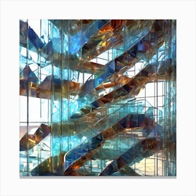 Glass Staircase Canvas Print
