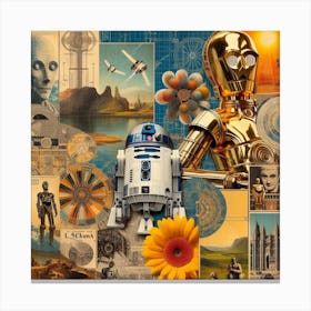 Star Wars R2d2,A Droid's Dream: A Fragmentary Vision of Rebellion and Belonging 1 Canvas Print