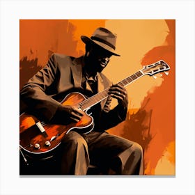 Man With A Guitar Canvas Print