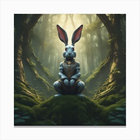 Rabbit In The Forest 31 Canvas Print