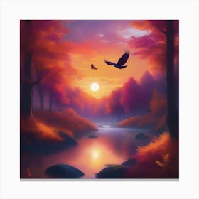 Birds In The Sky Canvas Print