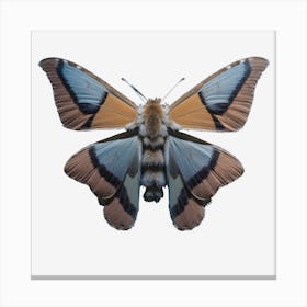 Butterfly Moth On Black 1 Canvas Print