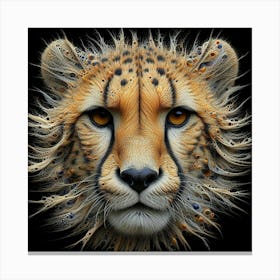 Cheetah Head Canvas Print