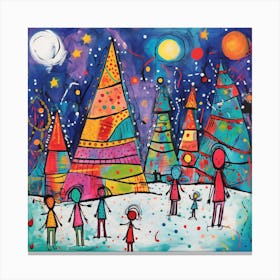 Christmas In The Snow Canvas Print