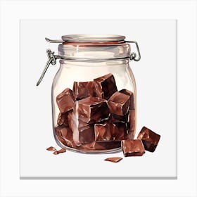 Jar Of Chocolate 1 Canvas Print