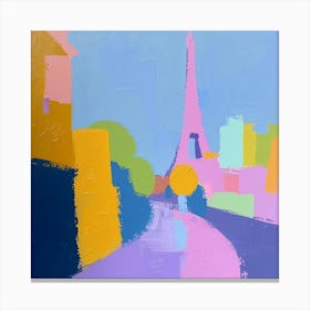 Abstract Travel Collection Paris France 1 Canvas Print