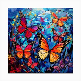 Butterflies In The Sky Canvas Print