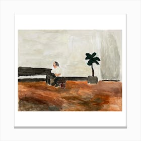 Pianist Painting by Irfan Ajvazi Canvas Print