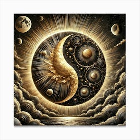 Yin Yang 90 Canvas Print