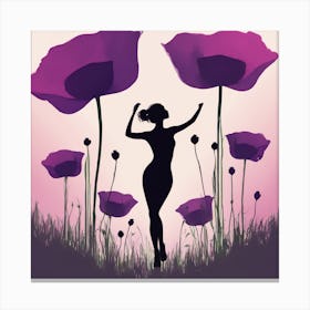 Silhouette Of A Woman 20 Canvas Print