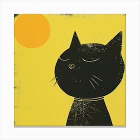 Cat In The Sun 4 Canvas Print