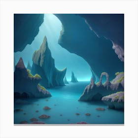 Cave Stock Videos & Royalty-Free Footage Canvas Print