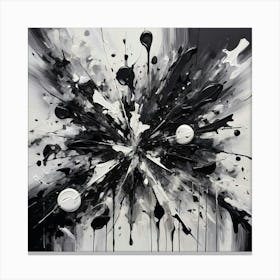 Black and White Abstract Art 223 Canvas Print