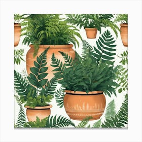 Default Potten Ferns Art 2 Canvas Print