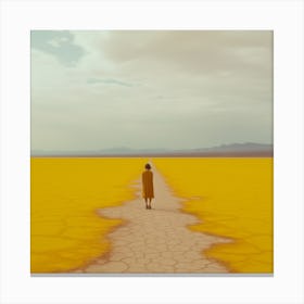 Yellow Vast Nothingness 1 Canvas Print