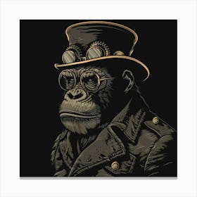 Steampunk Ape Canvas Print