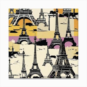 Paris Eiffel Tower 25 Canvas Print