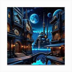 Futuristic City 10 Canvas Print