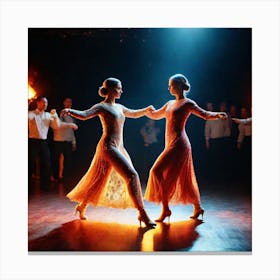 Dancers In Flames 2 Canvas Print