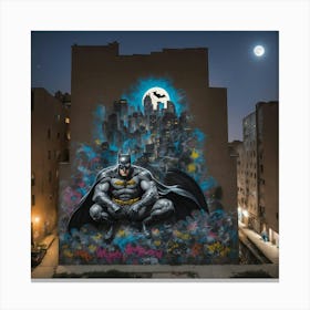 Batman Graffiti Canvas Print