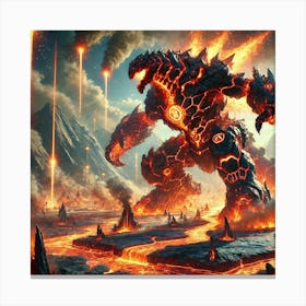 Flame Leviathan Canvas Print