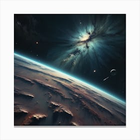Unknown View from space Canvas Print
