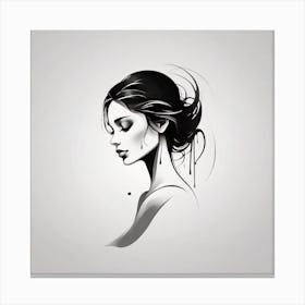 Portrait Of A Woman Canvas Print