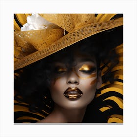 Gold Hat 5 Canvas Print