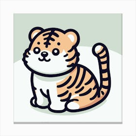Cute Tiger 1 Canvas Print